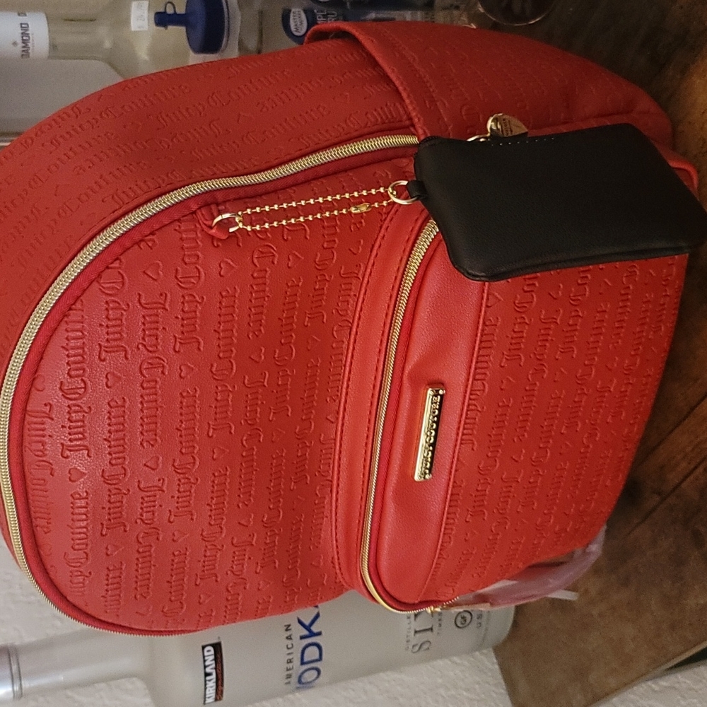 Juicy couture lipstick red deboss backpack - Picture 2 of 10
